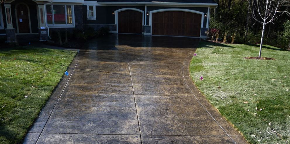 stamped concrete patio